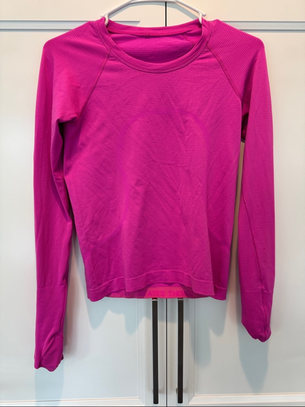 lululemon athletica Swiftly Tech Long-Sleeve Crew Top in Fuchsia Pink